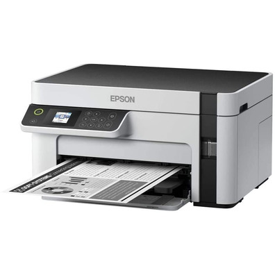 Impresora Recargabili Monocromo Multifunción Epson Ecotank ET-M2120 WiFi Blanca