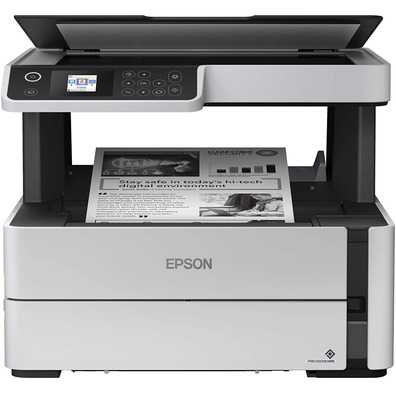 Impresora Recargable Monocromo Multifunción Epson Ecotank ET-M2140 Dúplex Gris