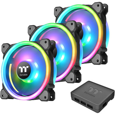 Kit 3 Ventiladores Thermaltake Riing Trio 12 cm RGB