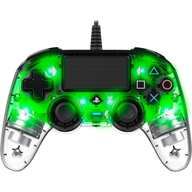 Mando Nacono Compatto Wired Illuminated Green Oficial PS4