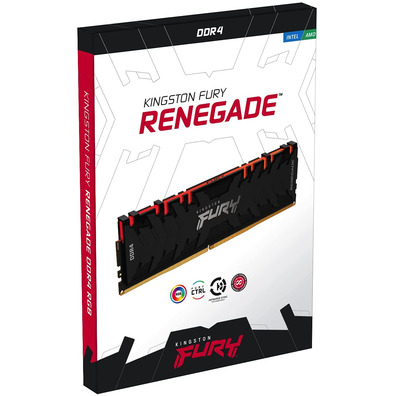 Memoria RAM Kingston Fury Renegade RGB 8GB DDR4 4000 MHz