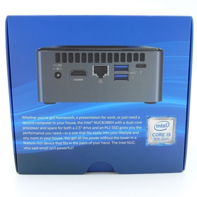 MiniPC KVX Nuc FreeDos Intel NUC8I5BEH2 i5/8GB/SSD 240GB