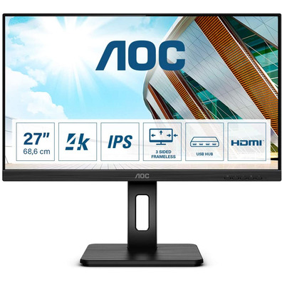 Monitor AOC U27P2 27 " 4K Multimedia Negro