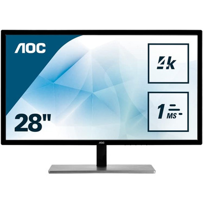 Monitor AOC U2879VF 28 '' 4K Negro / Plata