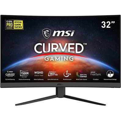 Monitor Gaming MSI Optix G32CQ4 Curvo 31,5 '' ' LED