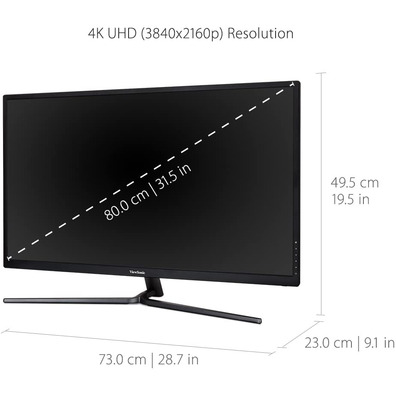 Monitor LED 32 '' ' Viewsonic VX3211-4K-MHD Negro