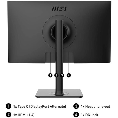 Monitor LED MSI Modern 23,8 '' MD241P Negro