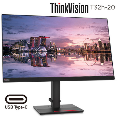 Monitor Lenovo Thinkvision T32H-20 LED 32 ' "