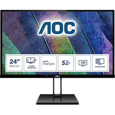 Monitor Profesional AOC 24V2Q 23,8 " Full HD Negro