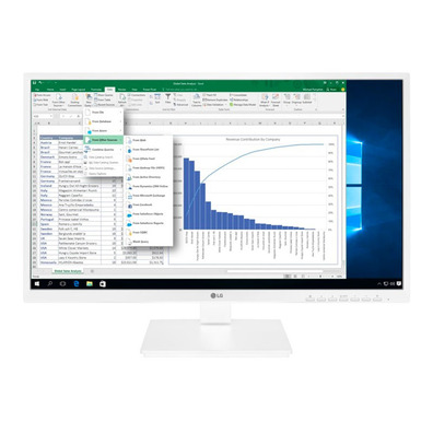 Monitor Profesional LG 27BK550Y-W 27 " Blanco FHD / Multimedia