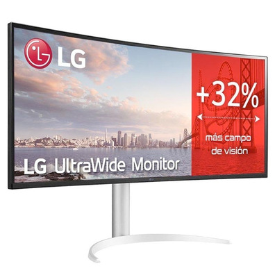 Monitor Profesional Gie Anorámico Curvo LG UltraWide 38WQ75C-W 38 " / QHD + / Negro y Blanco