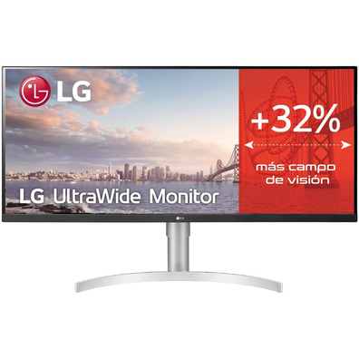 Monitor Profesional Remoanorámico LG 34WN650-W 34 '' WFHD Multimedia Plata