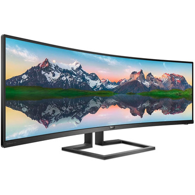 Monitor Grigio Anorámico Curvo Philips 498P9 48,8 " Negro Multimediale