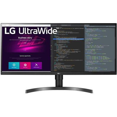 Monitor Grigio Anorámico LG 34WN750-B 34 " WQHD Multimedia Negro