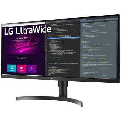 Monitor Grigio Anorámico LG 34WN750-B 34 " WQHD Multimedia Negro