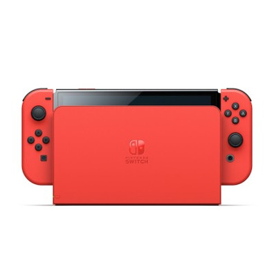 Nintendo Switch OLED Mario Red Edition + Base + 2 Mandos Joy - Con