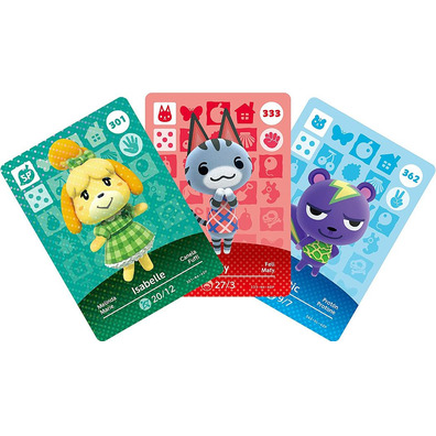 Confezione 3 Tarjetas Amiibo Animal Crossing (Serie 4) Switch