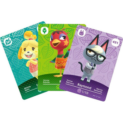 Confezione 3 Tarjetas Amiibo Animal Crossing (Serie 5) Switch