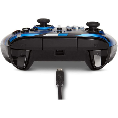 Power A Enhanced Wired Controller Camo Blue (Xbox One / Xbox Series X/S)