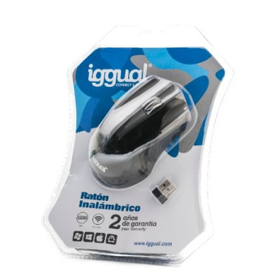 Wireless Mouse 1200 DPI Black iggual