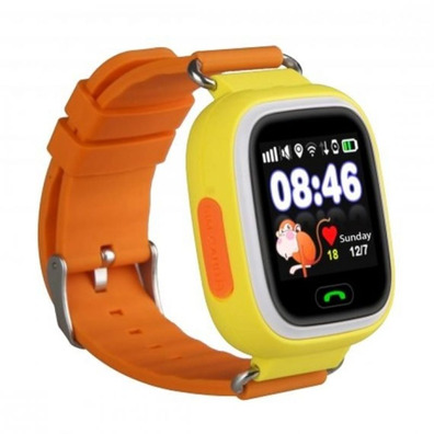 Reloj inteligente con localizador para niños Leotec Kids Way Naranja