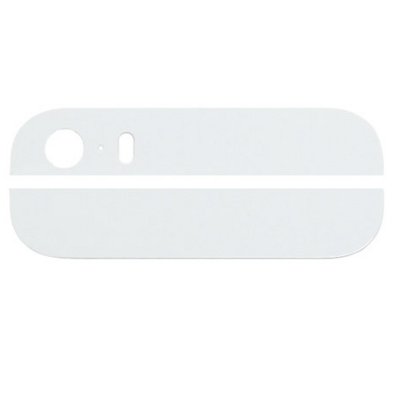 Top Bottom Glass for iphone 5S Bianco
