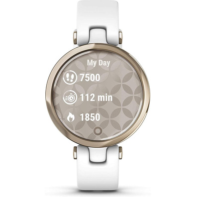 Smartwatch Garmin Lily Sport Oro Crema / Blanco