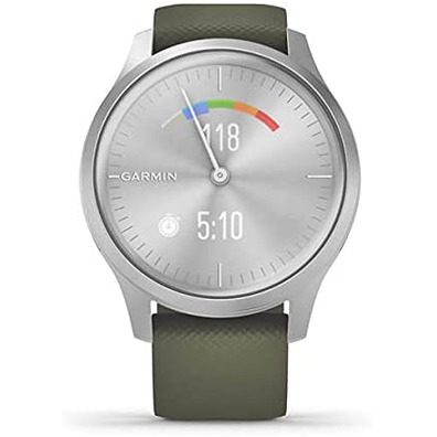 Smartwatch Garmin Vívomove Stile GPS Plata y Verde