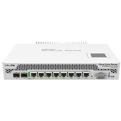 Switch 8 Puertos Mikrotik CCR1009-7G-1C-1S + PC