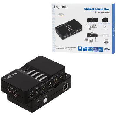 Tarjeta de Sonido Logilink 7,1 USB Box UA0099