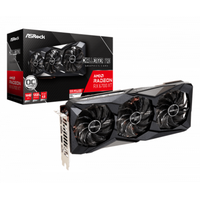 Tarjeta Gráfica Asrock Challenger Radeon RX 6700XT Pro 12GB OC GDDR6