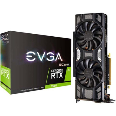 Tarjeta Gráfica EVGA Geforce RTX 2060 SC Nero Gaming 6GB GDDR6 1680 MHz