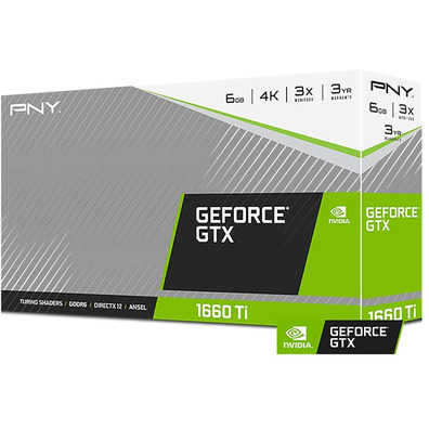 Tarjeta Gráfica PNY GTX 1660 Ti XLR8 Gaming OC