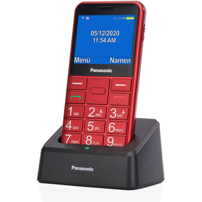 Teléfono Móvil para Personas Mayores Panasonic KX-TU155EXRN Rojo