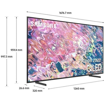 Televisione Samsung QLED QE75Q60BAU 75 '' Ultra HD 4K SmartTV/Wifi