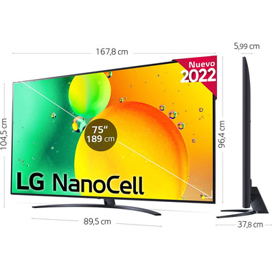 Televisore LG NanoCell 86NANO766QA 86 " Ultra HD 4K/Smart TV/WiFi