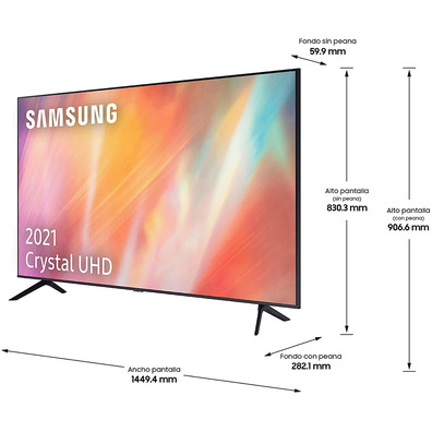 Televisore Samsung Crystal UHD UE65AU7105 65 " Ultra HD 4K Smart TV/WiFi