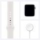 Apple Watch Series 6 GPS/Cellular 40mm Caja de Aluminio en Plata / Correa Deportiva Blanca