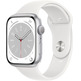 Apple Watch Series 8 GPS 45mm Plata / Correa Blanco