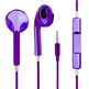 Headphones Handsfree for iPhone Purple