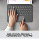 Funda con Teclado Logitech Combo Touch iPad (7ª y 8ª Gen) 10,2 " Gris