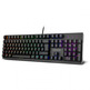 Teclado Ozono Alliance Gaming Semi mecánico Negro