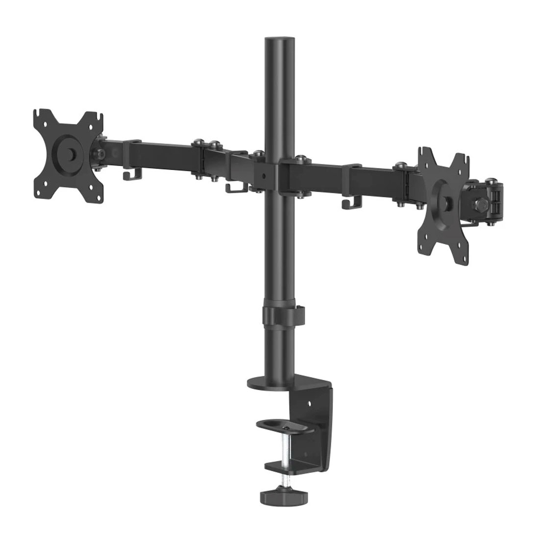 Staffa da scrivania doppio braccio doppio supporto monitor computer lcd  13-27