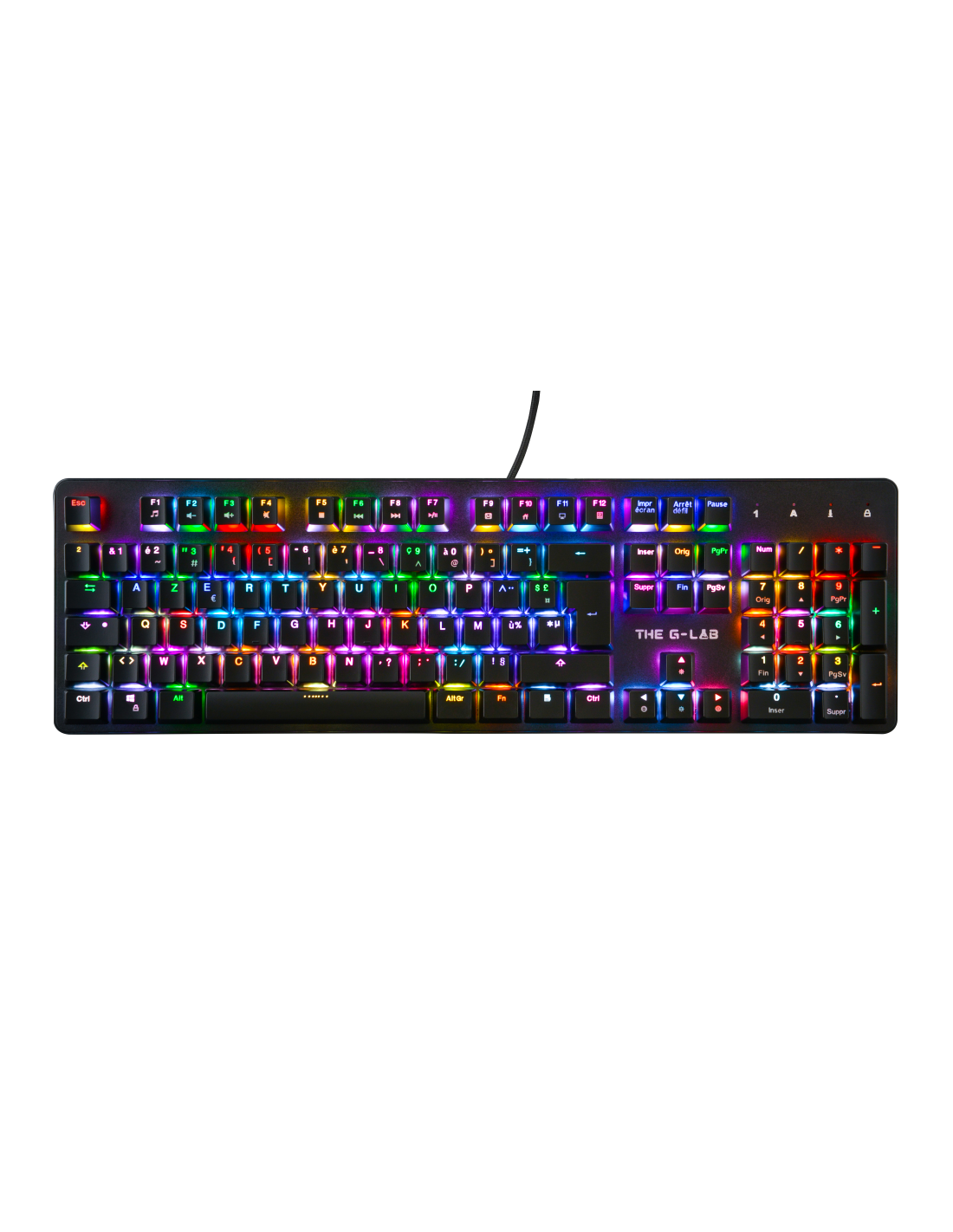 Gaming Keyboard The G Lab Keyz Rubidium Mechanical Rgb