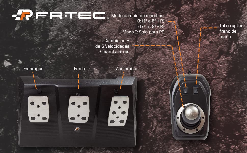 FRTEC - SUZUKA ELITE NEXT Volante con pedali e cambio manuale (Serie X,  Playstation 4, Xbox One, Playstation 3, Switch e PC)